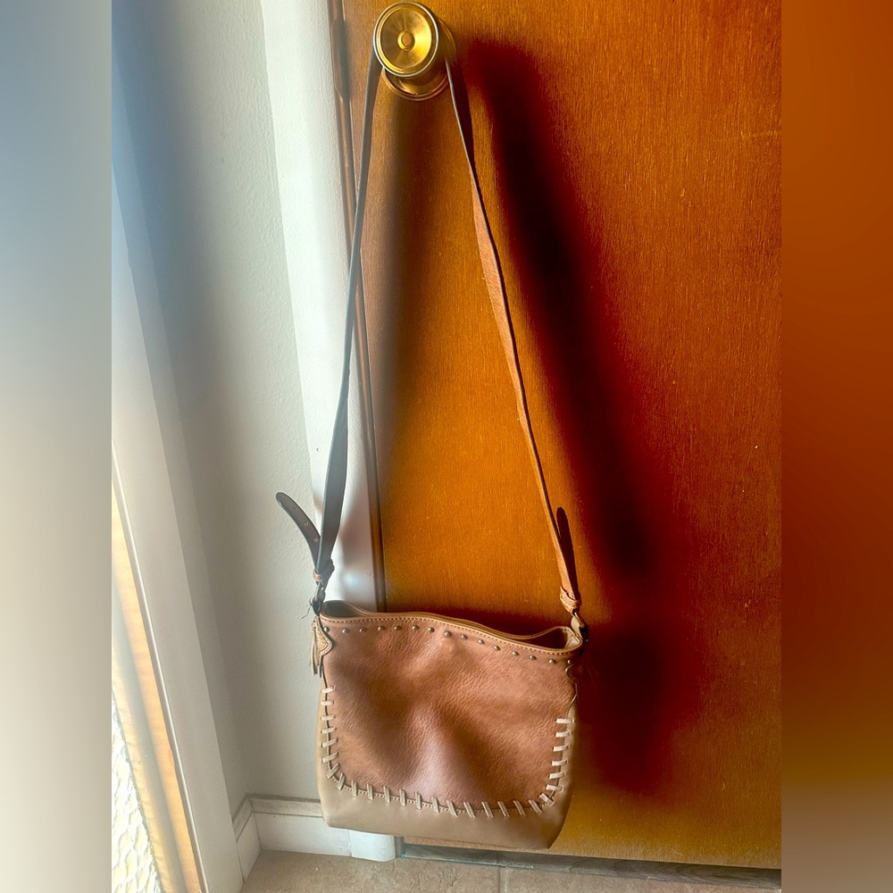 Brown Leather Western Style Purse